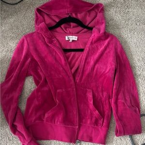 Juicy Couture Fuchsia Velour Hoodie